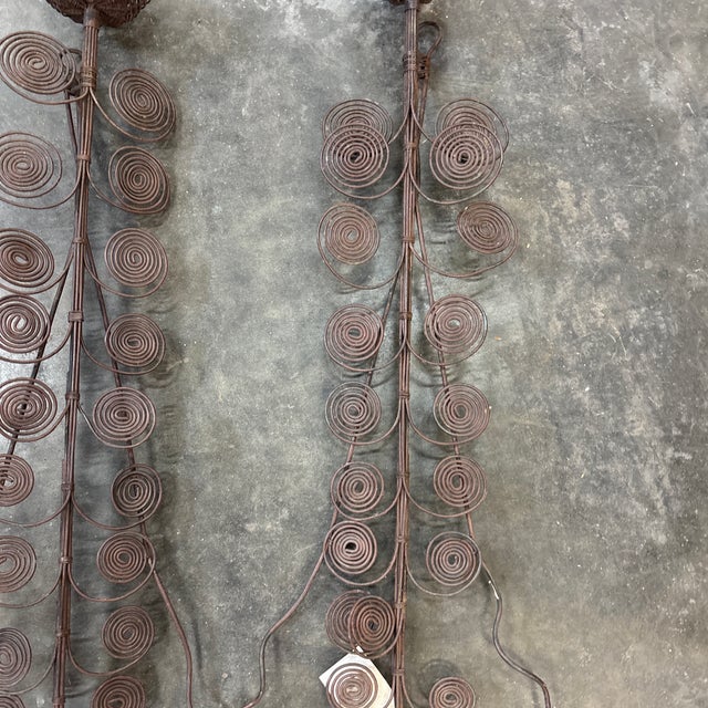 Pair of Mid 20th Century Sculptural Wall Candlesticks For Sale - Image 9 of 12