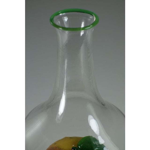 Apple Murano Glass Bottle Vase Sculpture, 1980s For Sale - Image 4 of 9