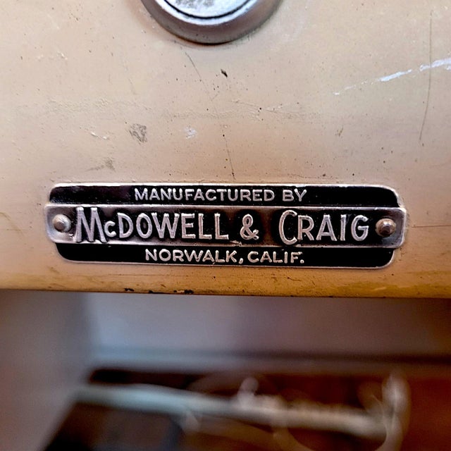 1970s McDowell & Craig Iconic Tanker Steel Home or Office Desk For Sale - Image 11 of 11