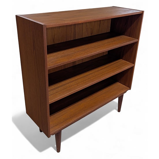 Mid-Century Modern 1950s Small Teak Bookcase For Sale - Image 3 of 5