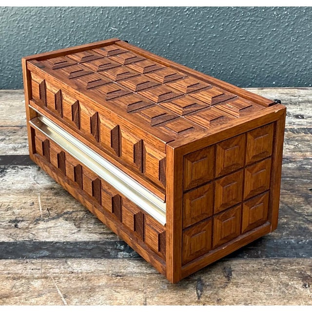 Retro Wood Telephone Box For Sale - Image 9 of 12
