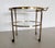 Gold Brass and Glass Serving Cart from Vereinigte Werkstätten Collection, 1960s For Sale - Image 8 of 17