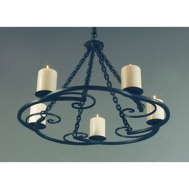 This gorgeous, top-quality lighting fixture was fabricated in the manner of the French iron craftsmen we so respect; I'd...