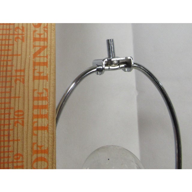 Glass Vintage Cut Crystal + Orb Stacked Table Lamp For Sale - Image 7 of 8