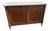 French Neoclassical Brass and Marble Sideboard in Mahogany by Maurice Hirsch, 1950s For Sale