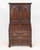 George III Oak Bureau Bookcase, the top half with two doors opening to divided interior with three drawers above slant...