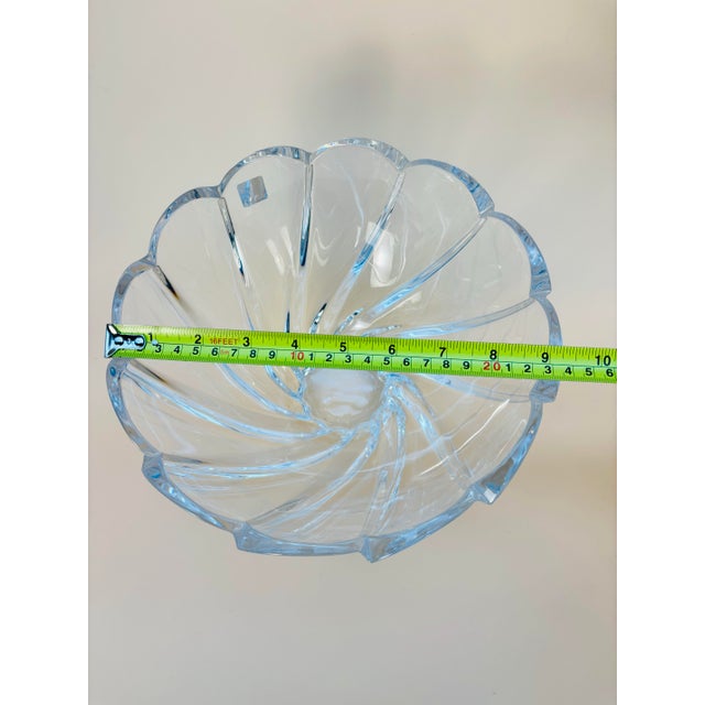 Transparent Marquis by Waterford Crystal Twisted Petal Centerpiece Bowl For Sale - Image 8 of 10