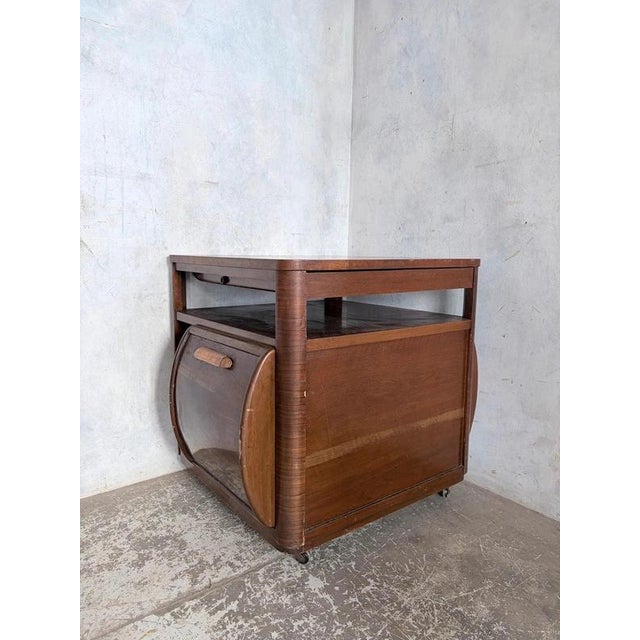 Art Deco Metamorphic Walnut Drinks Trolley by Incorporall For Sale - Image 3 of 7