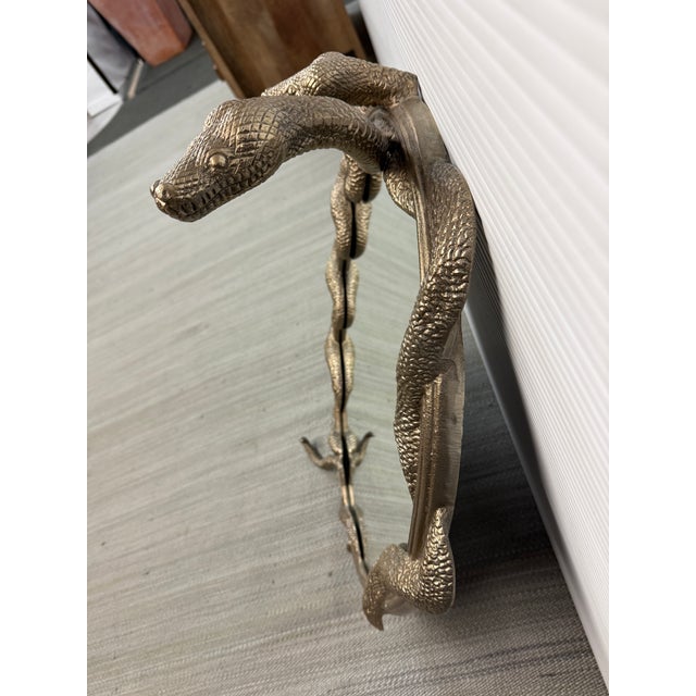 Silver Pottery Barn Harry Potter Serpent Mirror For Sale - Image 8 of 12