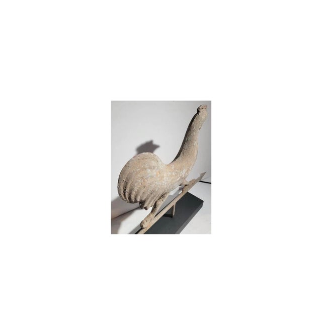 19th Century Full-Bodied Original Painted Rooster Weathervane For Sale In Saint Louis - Image 6 of 6
