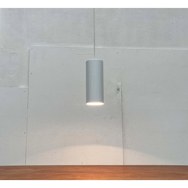 Vintage Danish Minimalist Model Pipeline Pendant Lamp by Ole Pless Jørgensen for Nordisk Solar, 1970s For Sale - Image 13 of 18