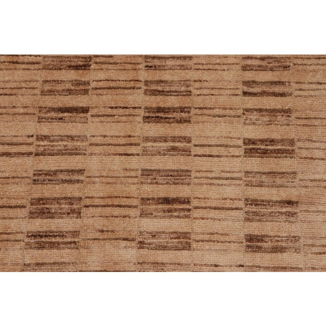 Textile Contemporary Gabbeh Brown/Green Wool Rug - 9'11'' X 13'7'' For Sale - Image 7 of 10