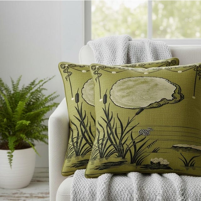 Luxury Arts &amp; Crafts Sofa Cushions – 1920s DesignElegant 1920s-inspired Arts and Crafts cushions crafted from premium...