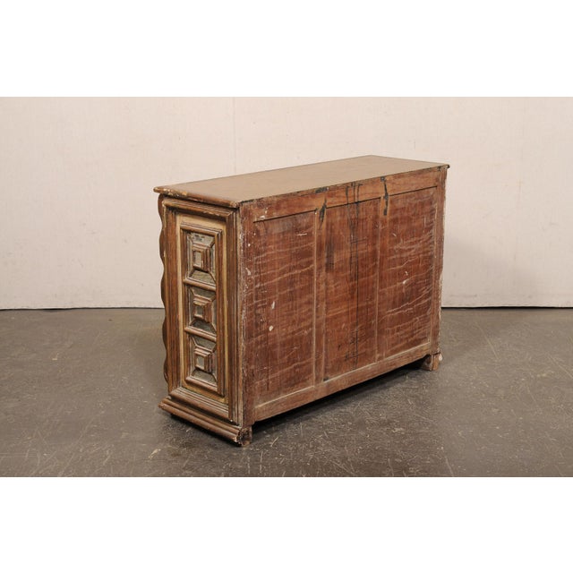 Mid 20th Century Spanish Giltwood & Mirrored Console Cabinet For Sale - Image 11 of 15