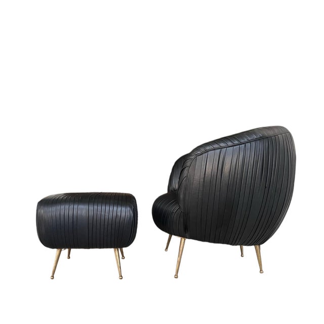 Set of Soufflé Chair and Ottoman by Kelly Wearstler For Sale - Image 9 of 9