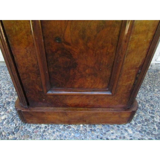Antique French Burl Walnut Nightstand For Sale - Image 16 of 18