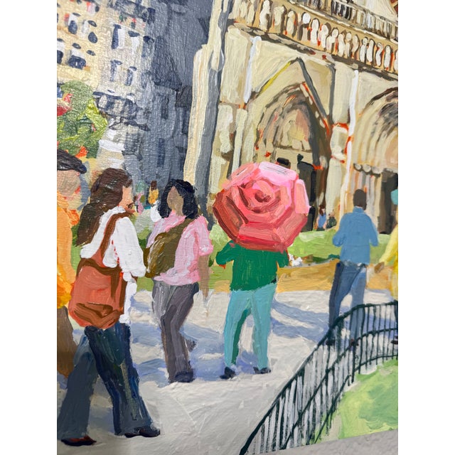 Impressionist "Notre Dame Paris at Dusk, After the Storm" Painting For Sale - Image 3 of 8