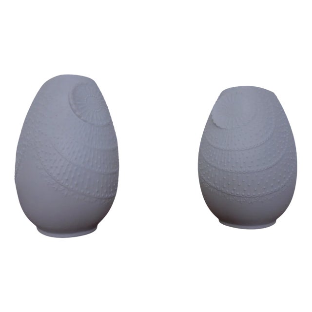 Mid-Century Op Art Vases by M.frey for Kaiser, Germany, 1960s, Set of 2 For Sale