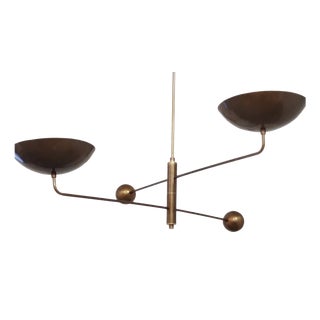 Vintage Hanging Light in Brass, 1960s For Sale