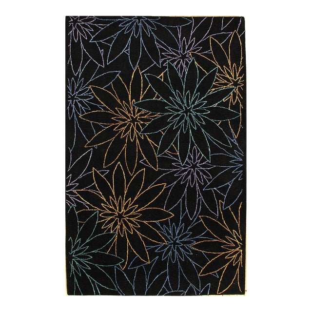 Pasargad DC Black Modern Rug For Sale