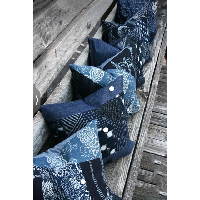 Fine Plain Indigo Cloth - Mossi Tribe Burkina Faso 67" H by 40" W For Sale In New York - Image 6 of 8