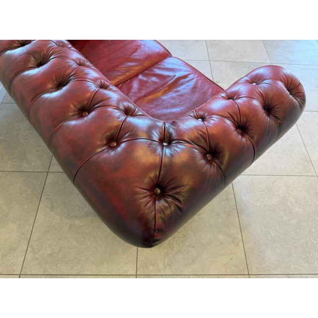 Animal Skin Chesterfield Two-Seater Sofa in Leather, 2000s For Sale - Image 7 of 16