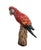 Vintage Italian Hand-Painted Ceramic Scarlet Macaw Parrot Sculpture For Sale - Image 4 of 12