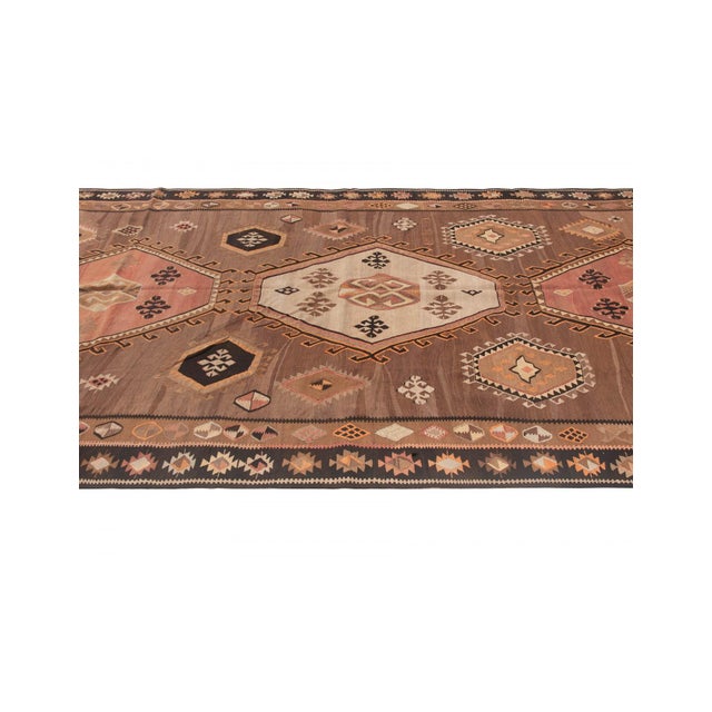 Decorative Vintage Turkish Kars Kilim - 7`2" X 12`2" For Sale - Image 4 of 6