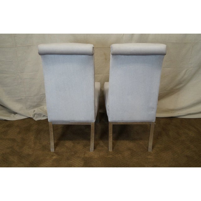 US Furniture Industries Chrome Dining Chairs 6 Chairish