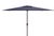 Traditional Athens 6.5X10Ft Rectangle Crank Umbrella, Navy With White Understripe For Sale - Image 3 of 7