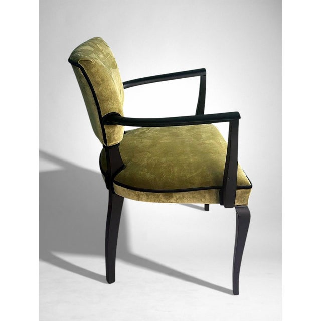 Mid 20th Century Art Decò Pair of French “Bridge” Chairs For Sale - Image 9 of 18