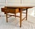 Mid-Century Modern 1950s Lane Copenhagen Walnut Drop-Leaf Table, Refinished For Sale - Image 3 of 17