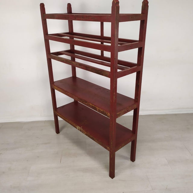 Vintage Patinated Wood Shelf For Sale - Image 4 of 16