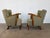 Mid-Century Modern Vintage Scandinavian Beech Lounge Chairs, 1940s, Set of 2 For Sale - Image 3 of 9