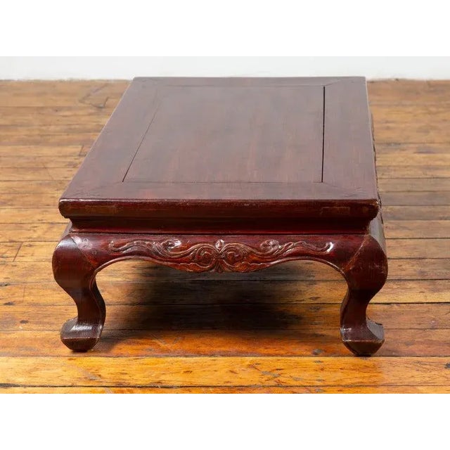 Asian 19th Century Chinese Low Lacquered Table For Sale - Image 3 of 13