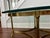 Labarge Mid Century LaBarge Petite Oval Brass and Glass Coffee Table For Sale - Image 4 of 11