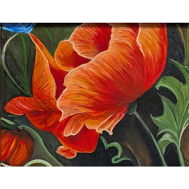 Created in 2025 by Ukrainian artist Zoriana Pavlyshyn, “Poppies” is an original oil painting on canvas (40×50 cm /...