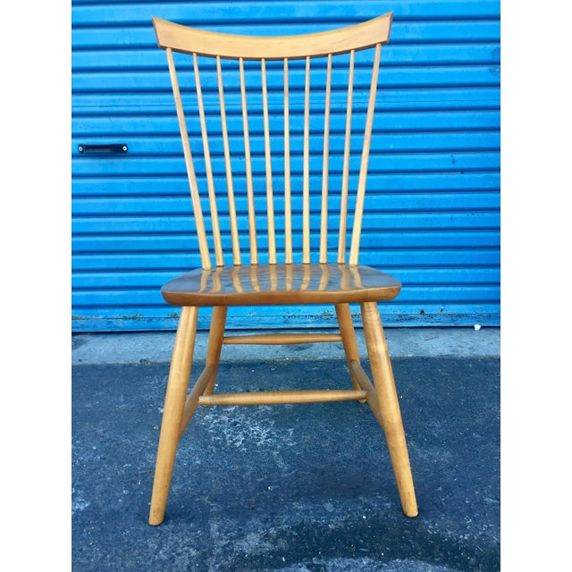 Ethan Allen High Comb Spindle Back Chair | Chairish