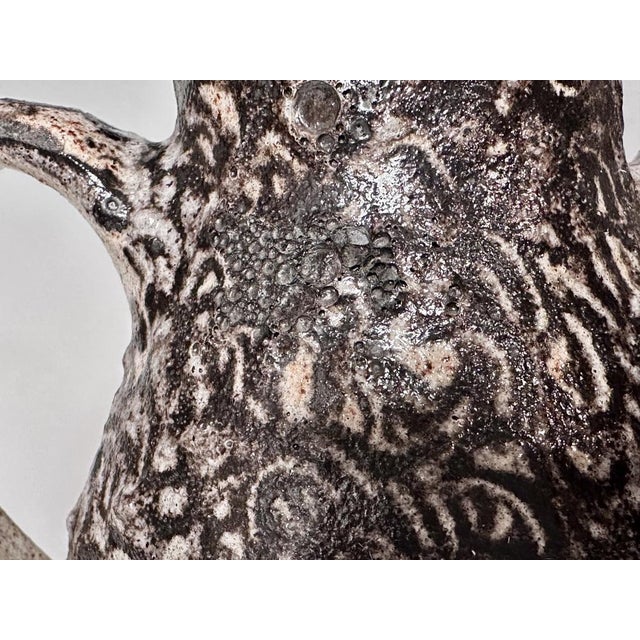 Rustic Studio Ceramic Coffee Pot by Helma Klett, Fredelsloh, Germany, 1970s For Sale - Image 11 of 15