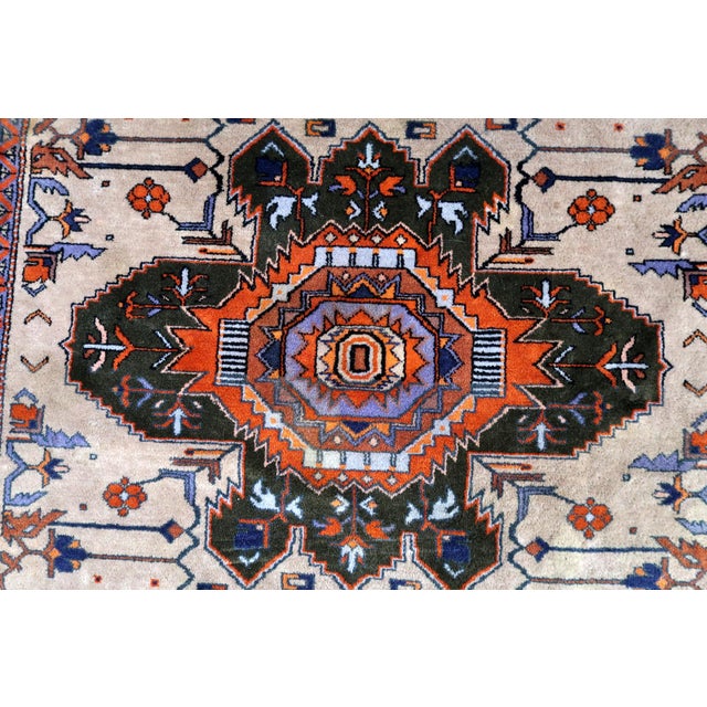 1960s, Handmade Vintage Caucasian Kazak Rug 4' X 6.9' For Sale - Image 10 of 11