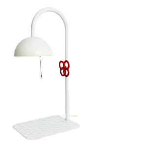 Mid-Century Modern Italian Table Lamp in White Metal from L'isola Che Non C'è, 1980s