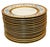 French Set of 16 Rosenthal Continental Gold Encrusted Porcelain Dinner Plates 5500i For Sale - Image 3 of 6