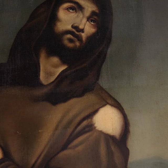 Saint Francis, 1865, Oil on Canvas, Framed For Sale - Image 15 of 16
