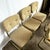 Beige Mid Century Modern Gold and Tufted Beige Cantilever Chairs - Set of 6 For Sale - Image 8 of 12