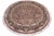 Shabby Chic 1990's Pak-Persian Brown/Green Wool Round Rug- 7'11'' X 8'0'' For Sale - Image 4 of 9