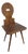 Swiss Cherrywood Brettstuhl Board Chair with Round Back, 1800 For Sale