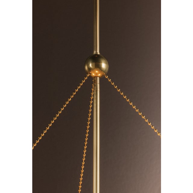 Hudson Valley Lighting Gerhard 28 in. 3 Light Pendant in Aged Brass Finish For Sale - Image 11 of 11