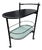 Black Oval Drinks Trolley, 1980s For Sale