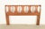 A beautiful Mid-Century Modern sculpted walnut and rosewood queen size headboard By Kent Coffey, "Perspecta" Collection...