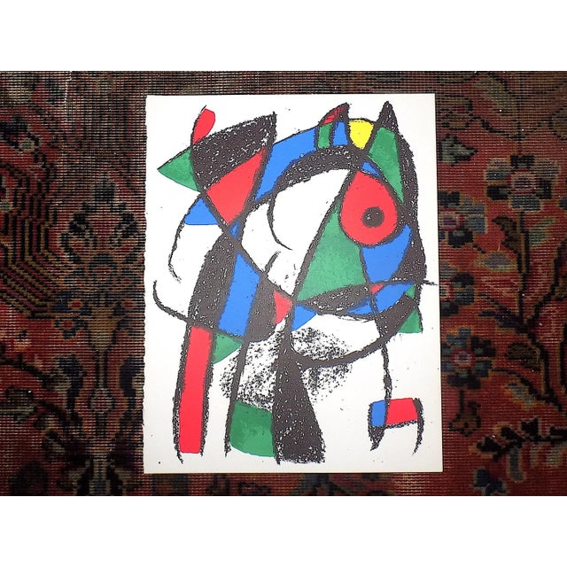 Paper Vintage Ltd. Ed. Mid 20th C. Original Design Abstract Joan Miro Lithograph For Sale - Image 7 of 8